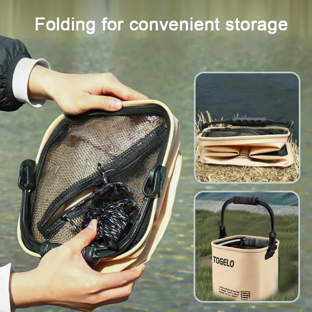Fishing Equipment Net - Outdoor Fishing Bucket Foldable and Portable