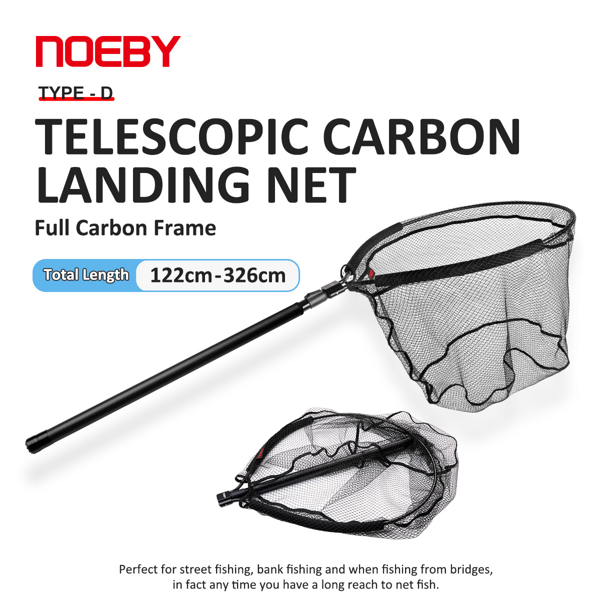 NOEBY Telescopic Landing Net F - Landing Net Telescopic ulasan dan harga