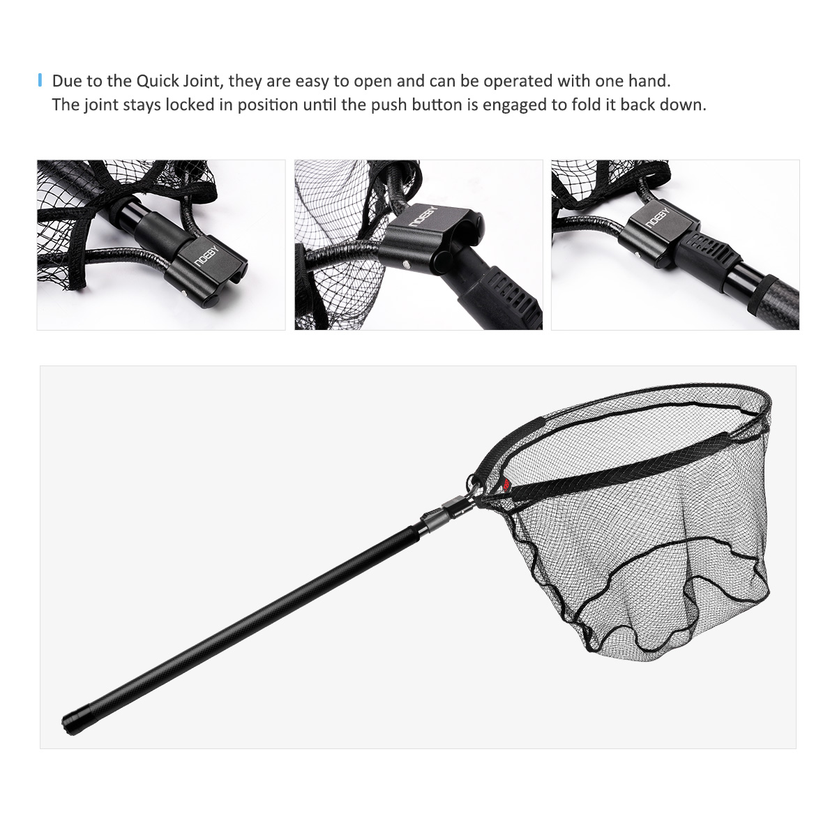 NOEBY Telescopic Landing Net F - Landing Net Telescopic ulasan dan harga