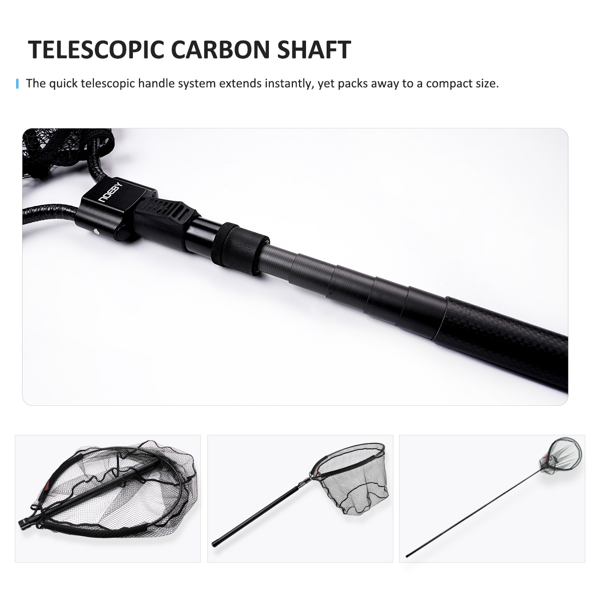 NOEBY Telescopic Landing Net F - Landing Net Telescopic ulasan dan harga