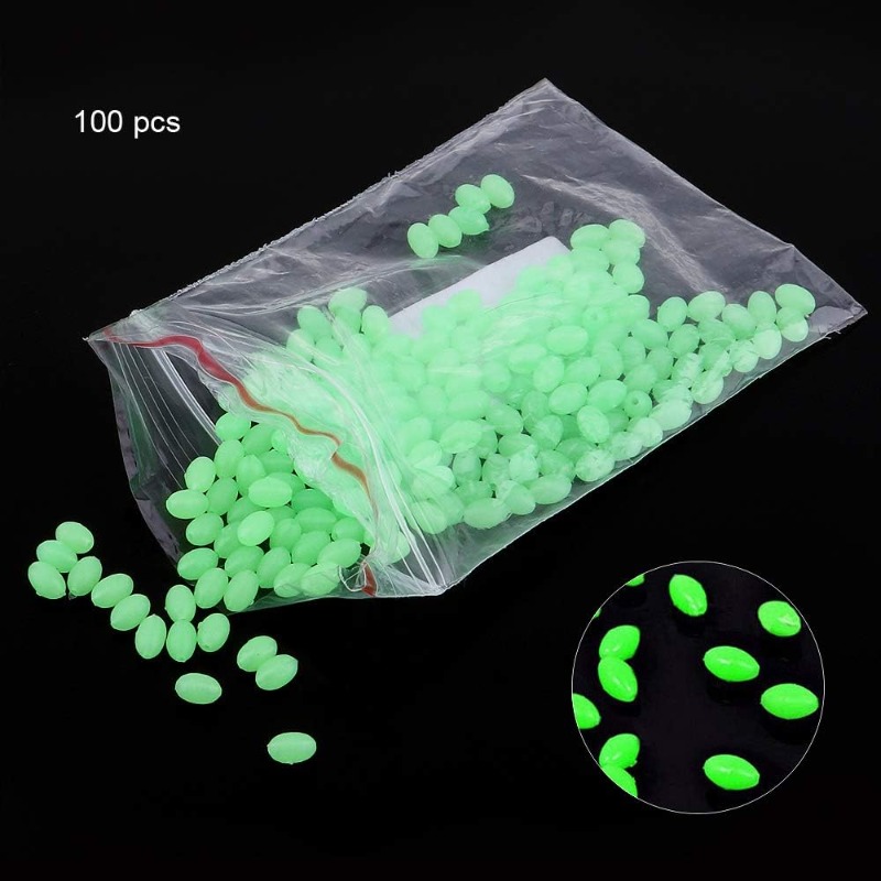 100pcs/lot Oval Night Luminous - Fishing Equipment Tools ulasan dan harga
