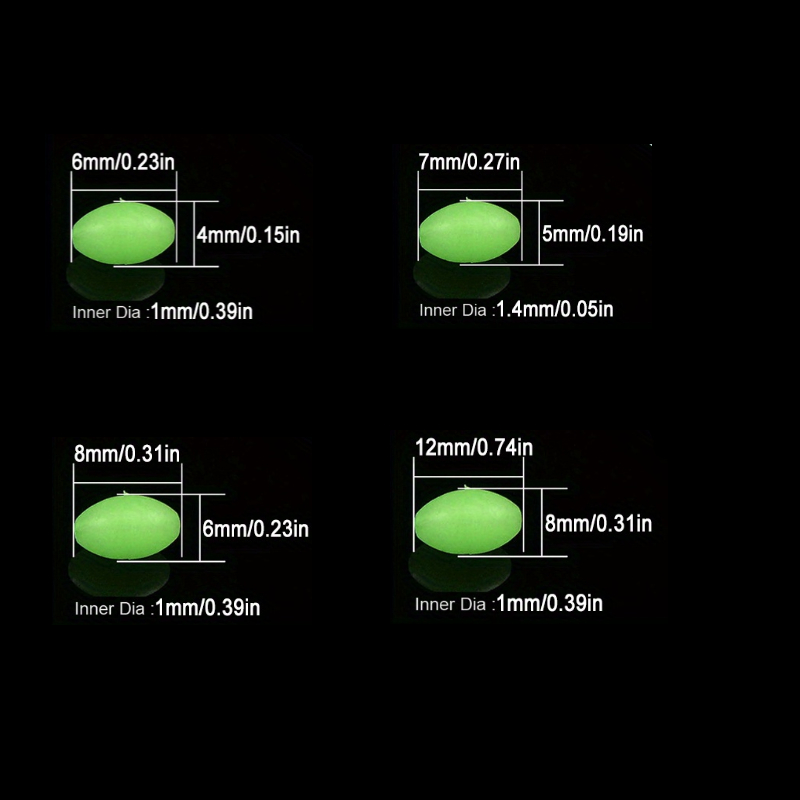 100pcs/lot Oval Night Luminous - Fishing Equipment Tools ulasan dan harga