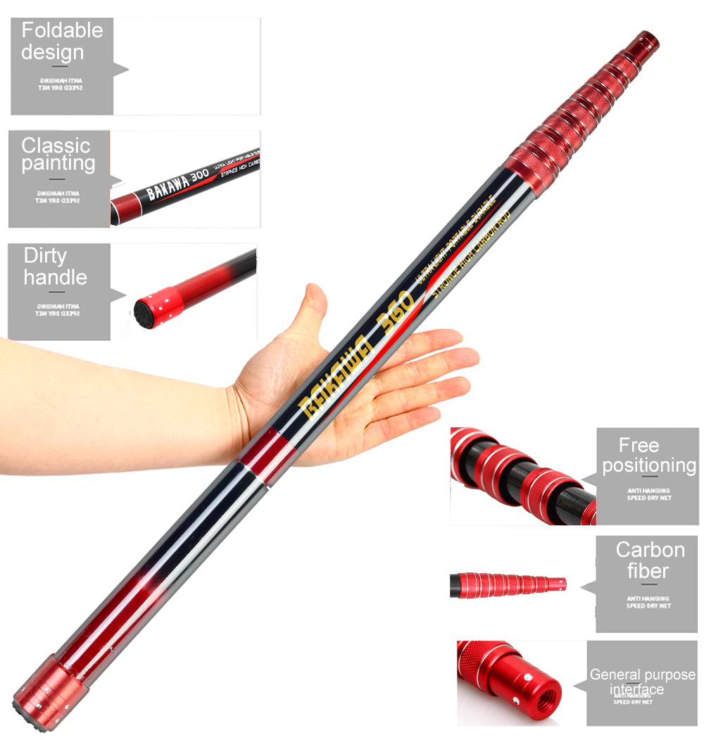 BAKAWA Fishing Net Telescoping - Landing Net Telescopic ulasan dan harga