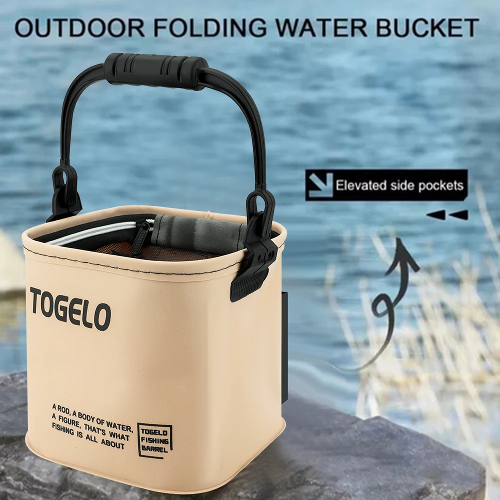 Outdoor Fishing Bucket Foldabl - Fishing Equipment Net ulasan dan harga