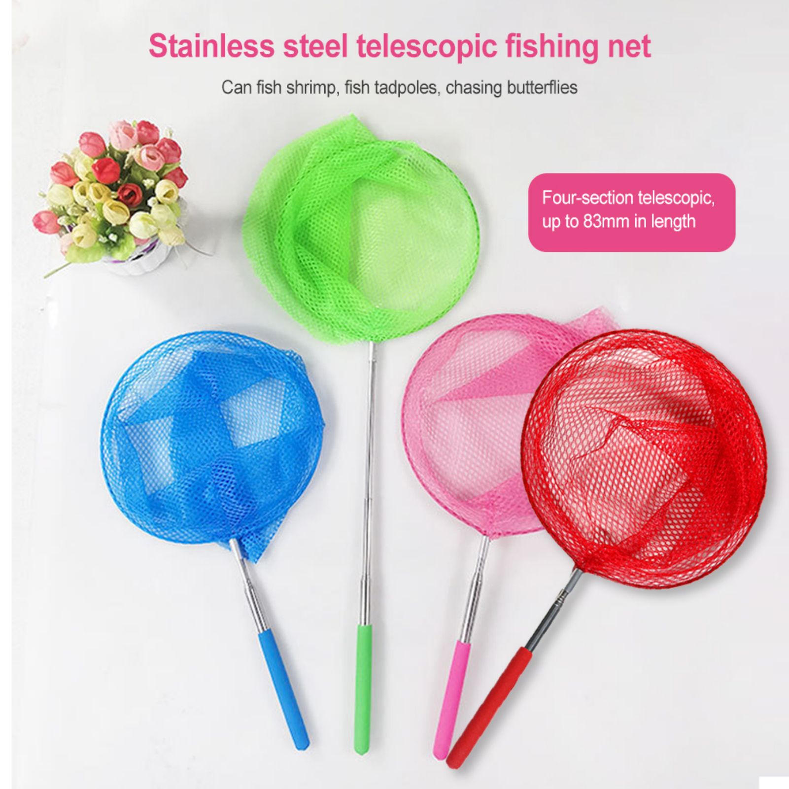 Mini Fishing Net Colorful Anti - Landing Net Telescopic ulasan dan harga