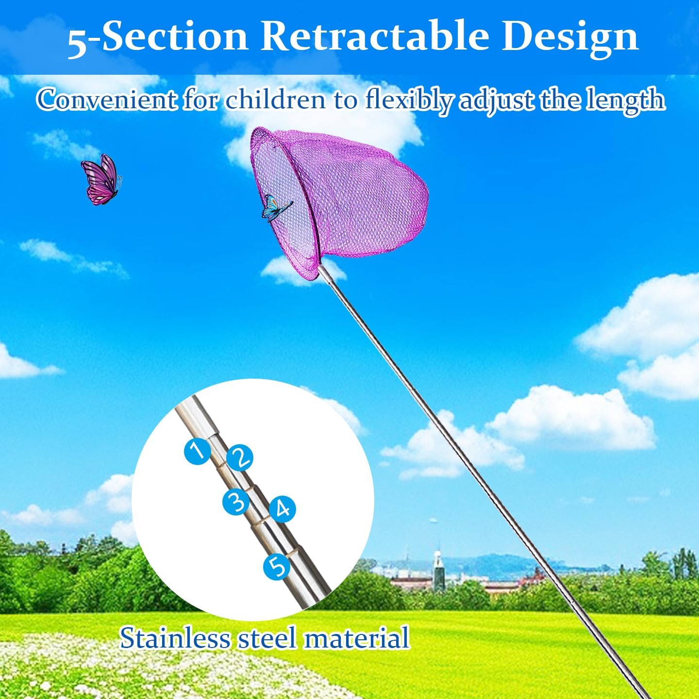 Mini Fishing Net Colorful Anti - Landing Net Telescopic ulasan dan harga