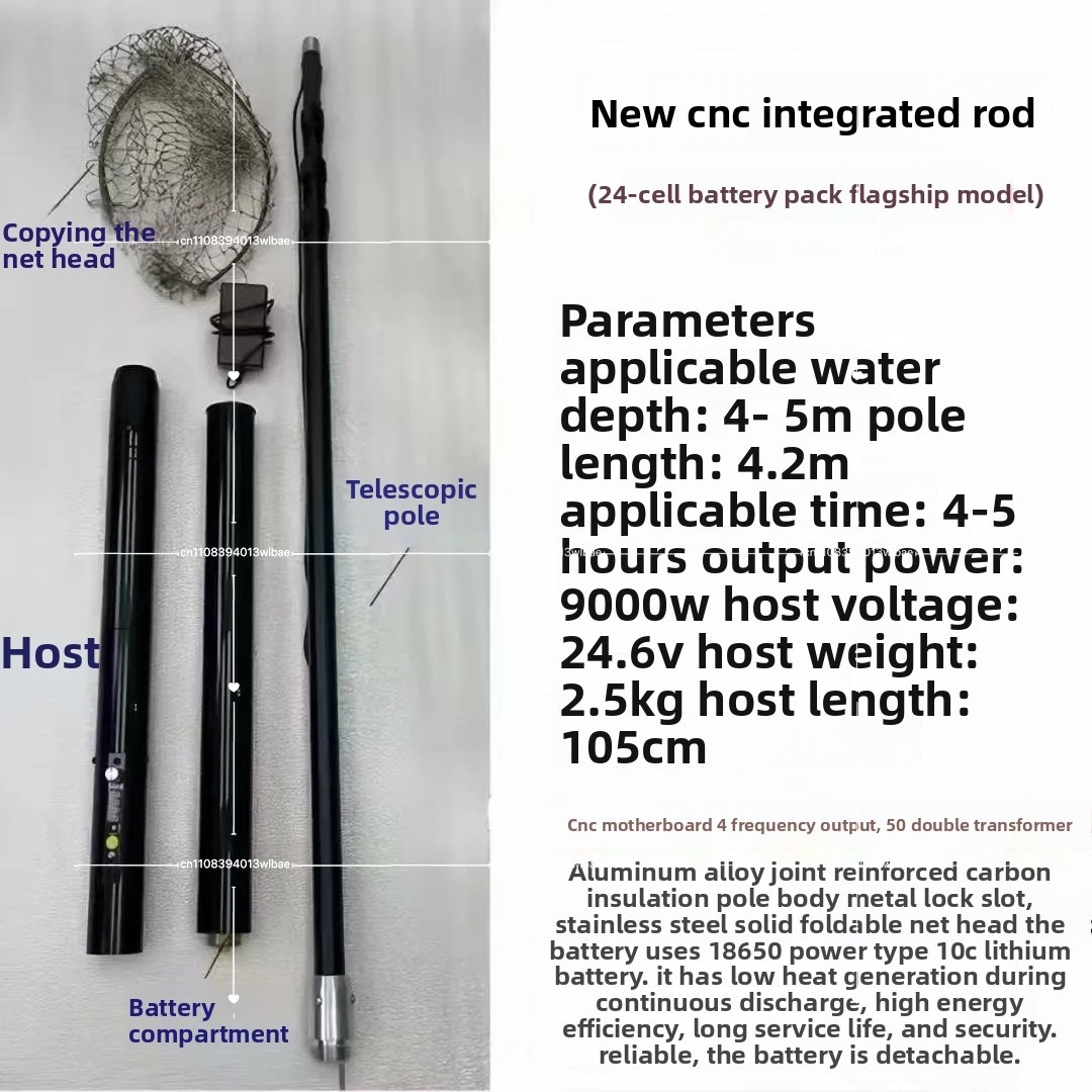 4.2m 9000W  Ultra-light Alumin - Landing Net Telescopic ulasan dan harga