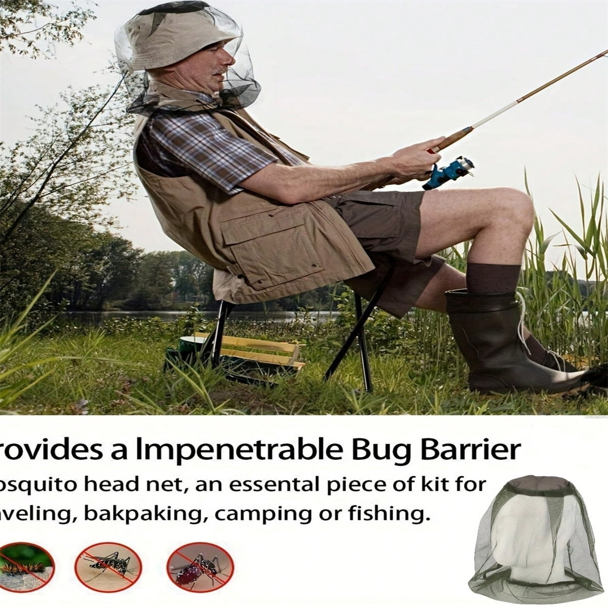 2PC Outdoor Camping and Hiking - Fishing Equipment Net ulasan dan harga